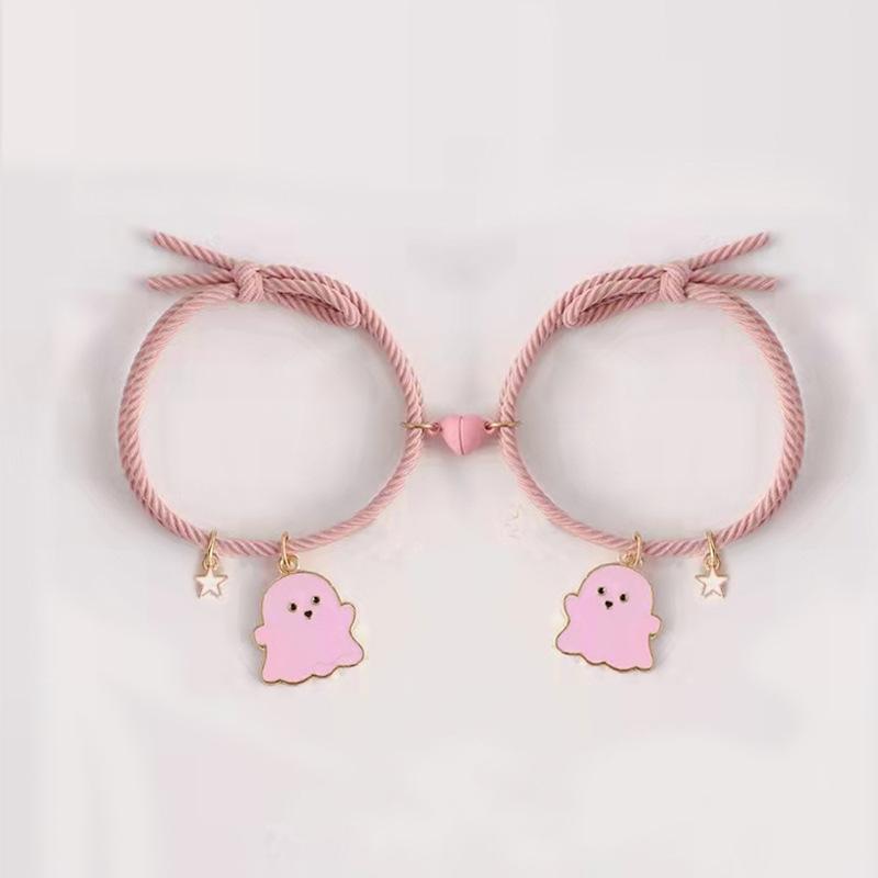 2 Pcs Ghost Charm Bracelet
