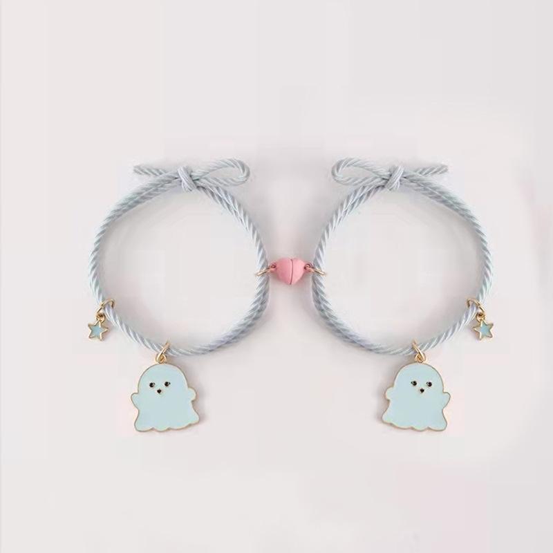 2 Pcs Ghost Charm Bracelet
