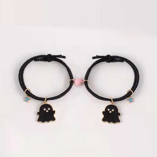 2 Pcs Ghost Charm Bracelet